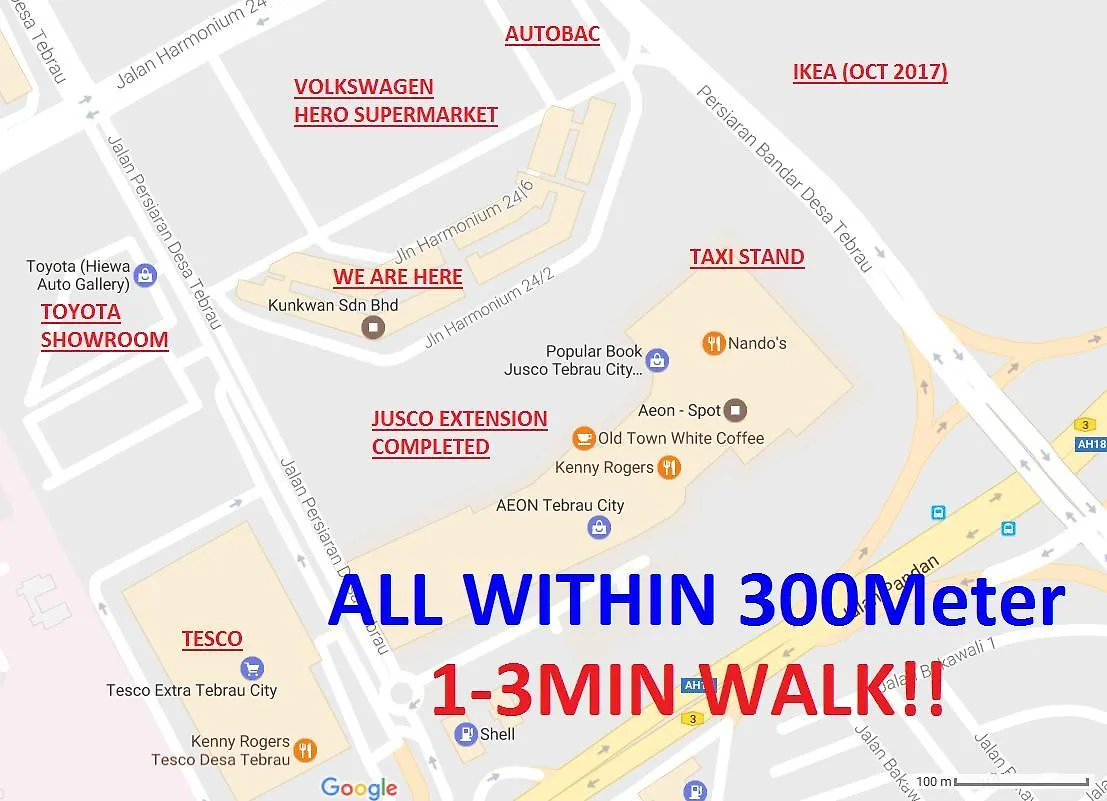 Family Suite@Desa Tebrau *Ikea *Aeon *Tesco *Hero Johor Bahru
